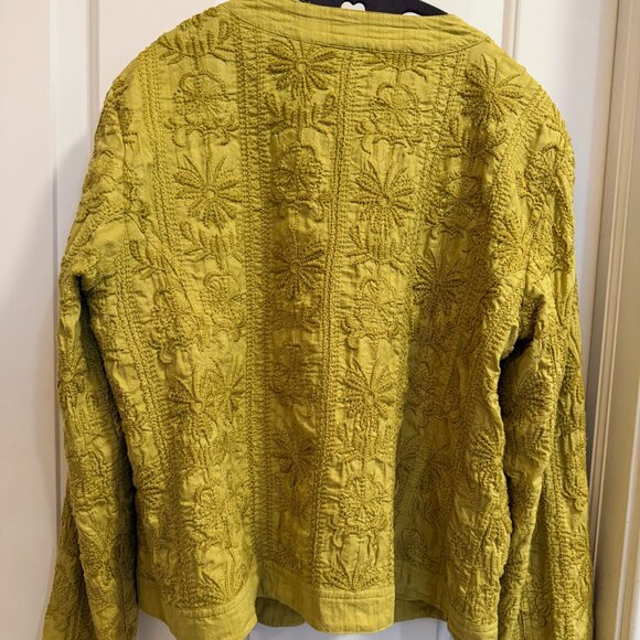 Chico’s Embroidered Button Jacket – Size 2 (L/XL) - Picture 5 of 9